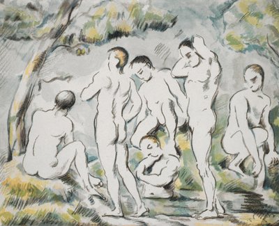 Les Baigneurs, Petite planche, 1896-97 - Paul Cézanne